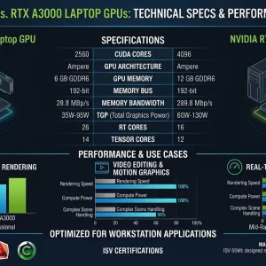 RTX A2000 در مقابل RTX A3000؛ تفاوت واقعی چیست؟